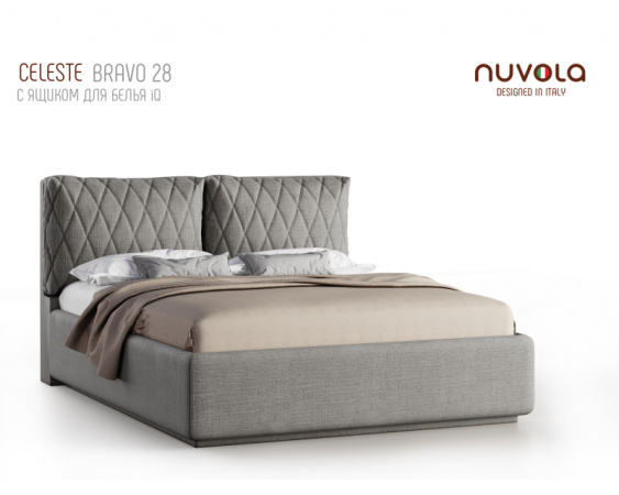 Кровать Nuvola "Celeste" с подушками